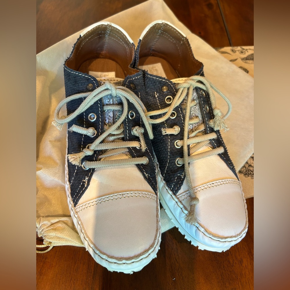 Patchwork Blue and White Sneakers 39 size new - Picture 13 of 15